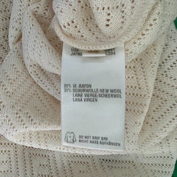 Escada rhombus fabric cream top size 44 - Picture 5 of 5